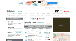 Desktop Screenshot of lansinggasprices.com